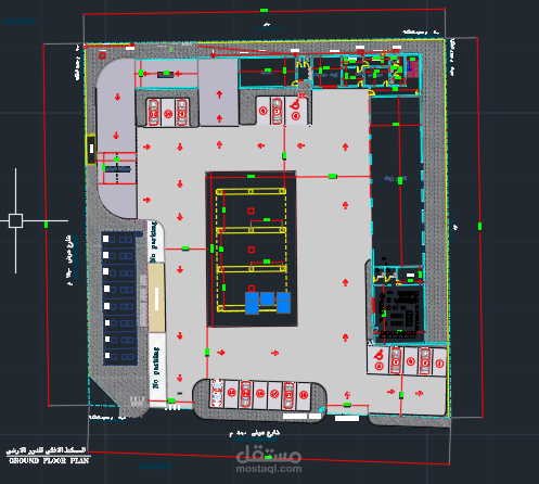عمل تخطيط معمارى لمحطه بنزين ارامكو حى الندى الدمام
