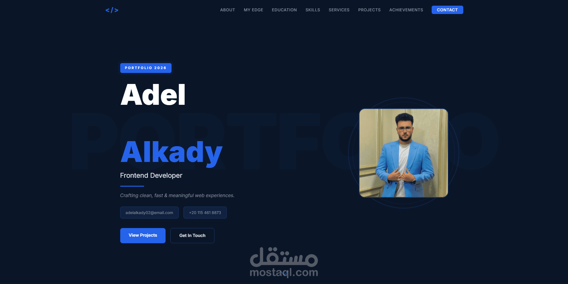 Modern Responsive Portfolio Website