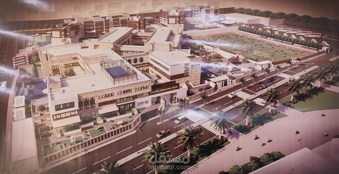 تصميم إنشائي ومعماري وكهربائي وميكانيكي وصحي لمدرسة متكاملة