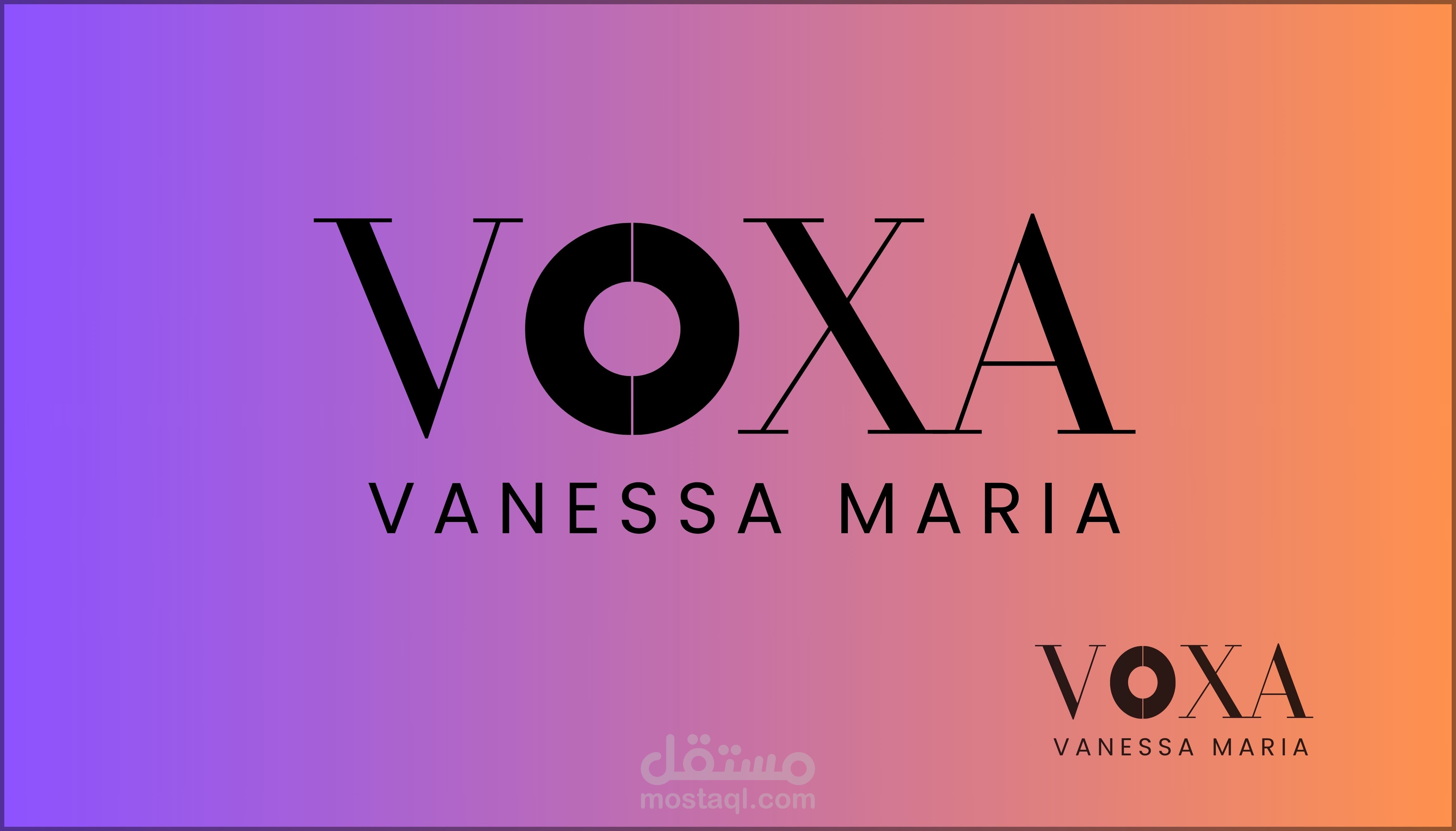 Logo Design – VOXA (Vanessa Maria) Modern Elegant Style
