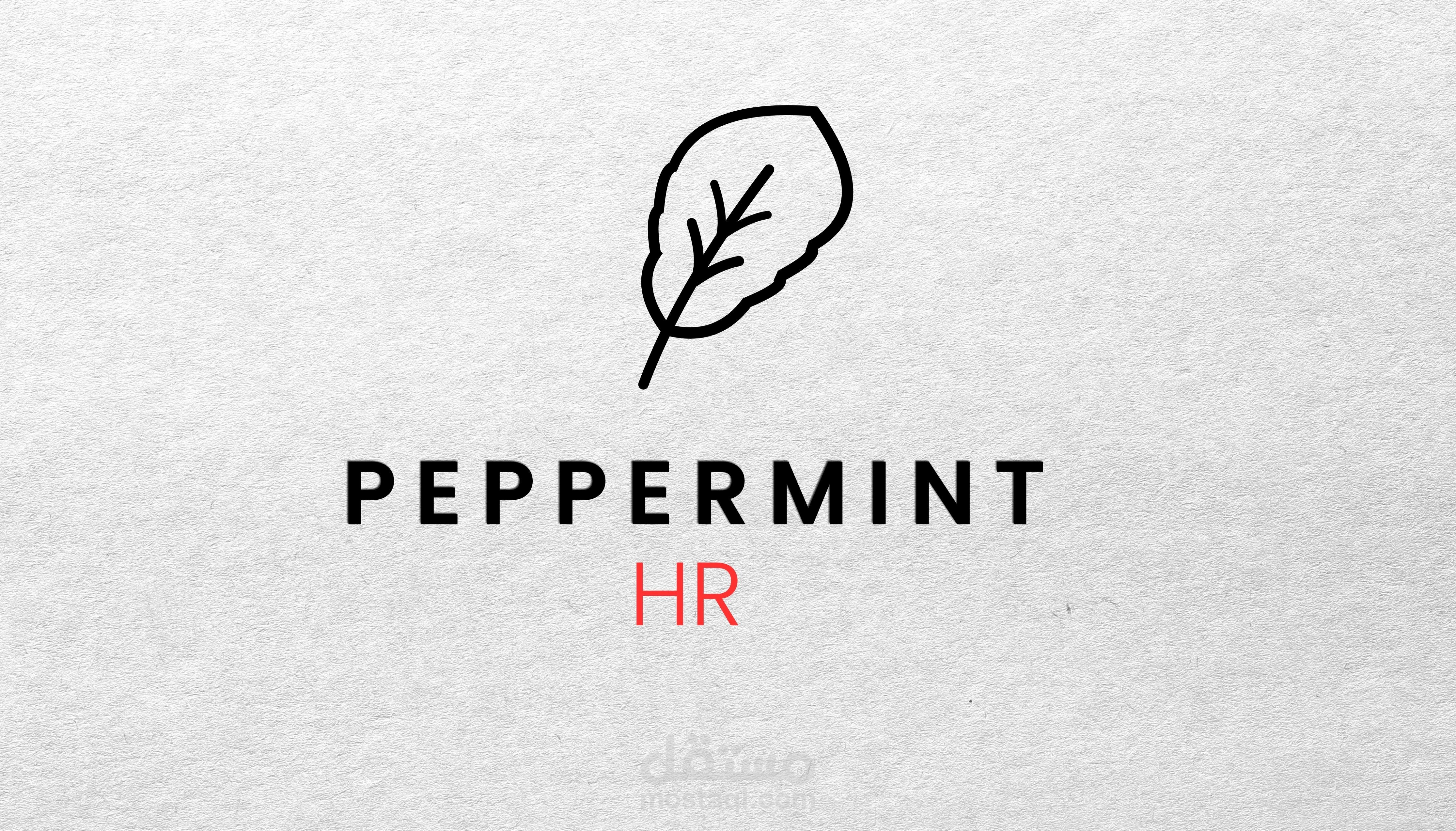 Peppermint HR – Modern Minimal Logo Design