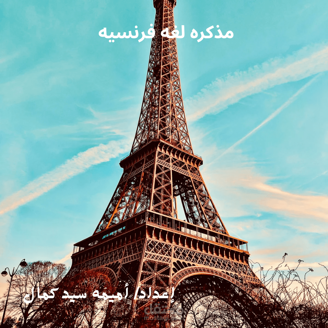 مذكره لغه فرنسيه