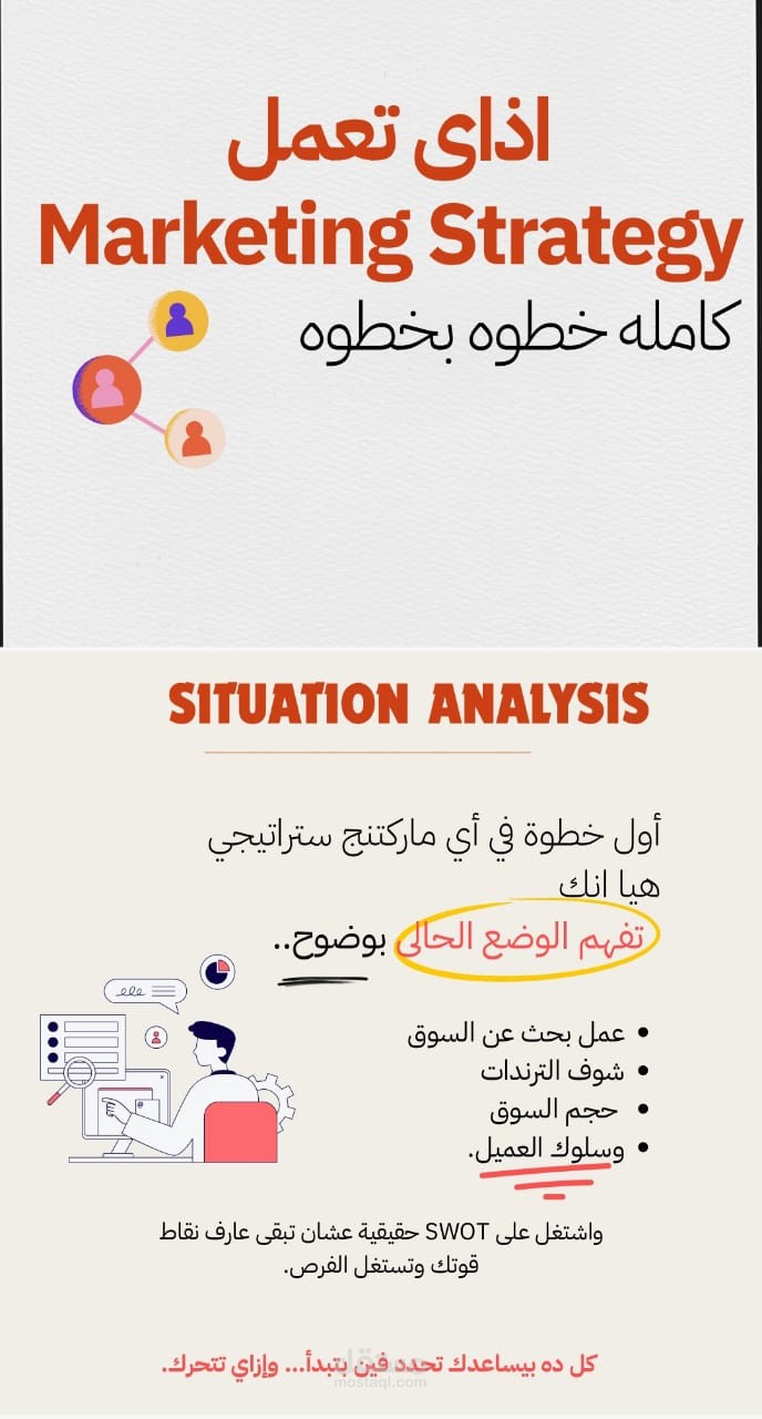 عمل استراتيجة لبيع المواد الغذائية جملة