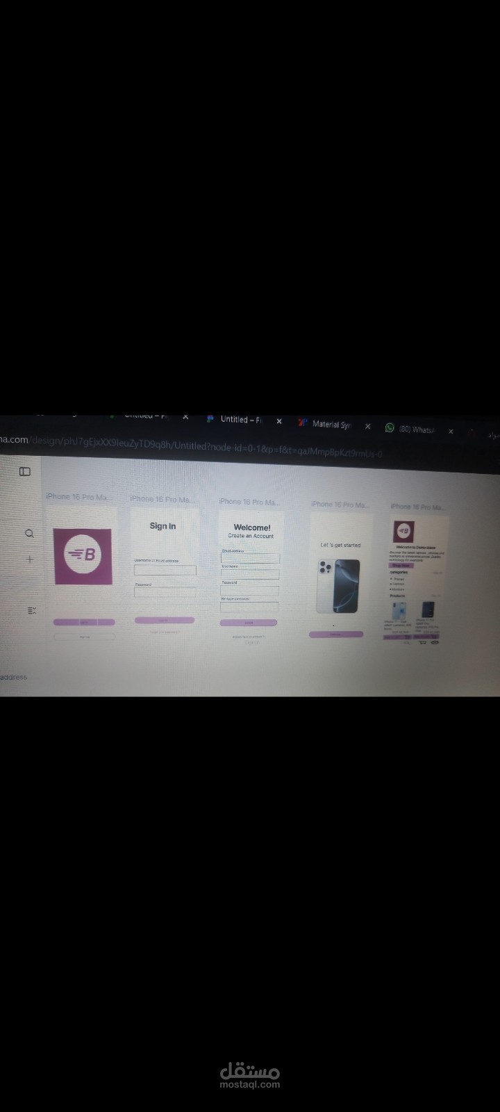 UI/UX Design for Mobile App