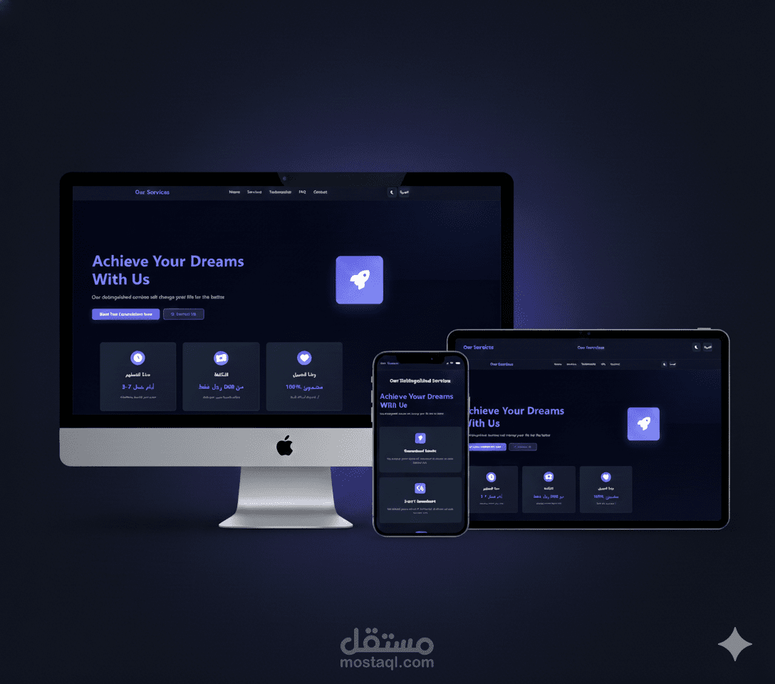صفحة هبوط landing page باحترافية