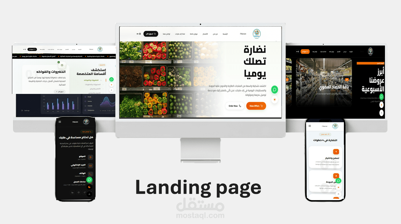 صفحة هبوط landing page احترافية
