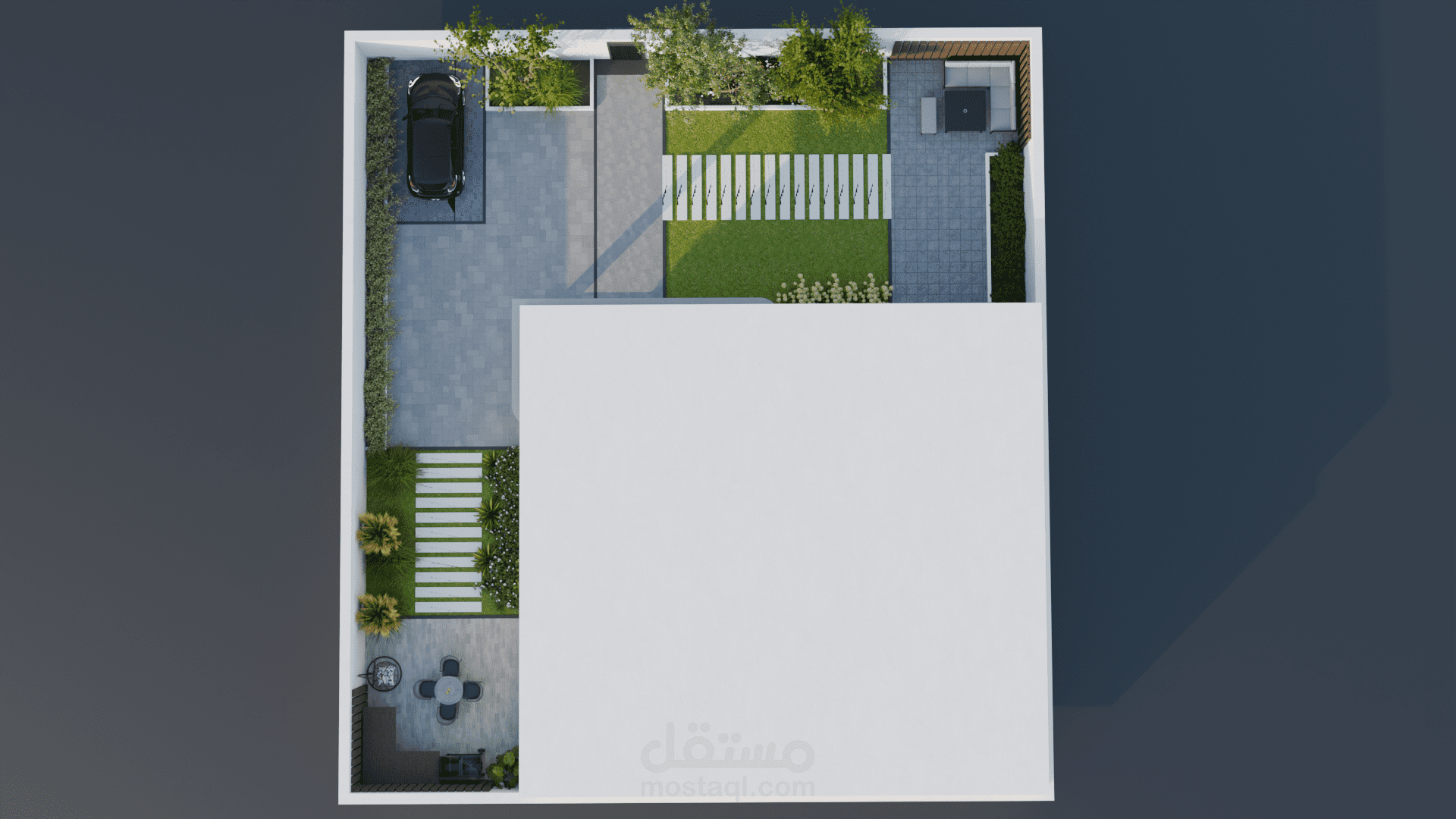 تصميم حديقة سكنية