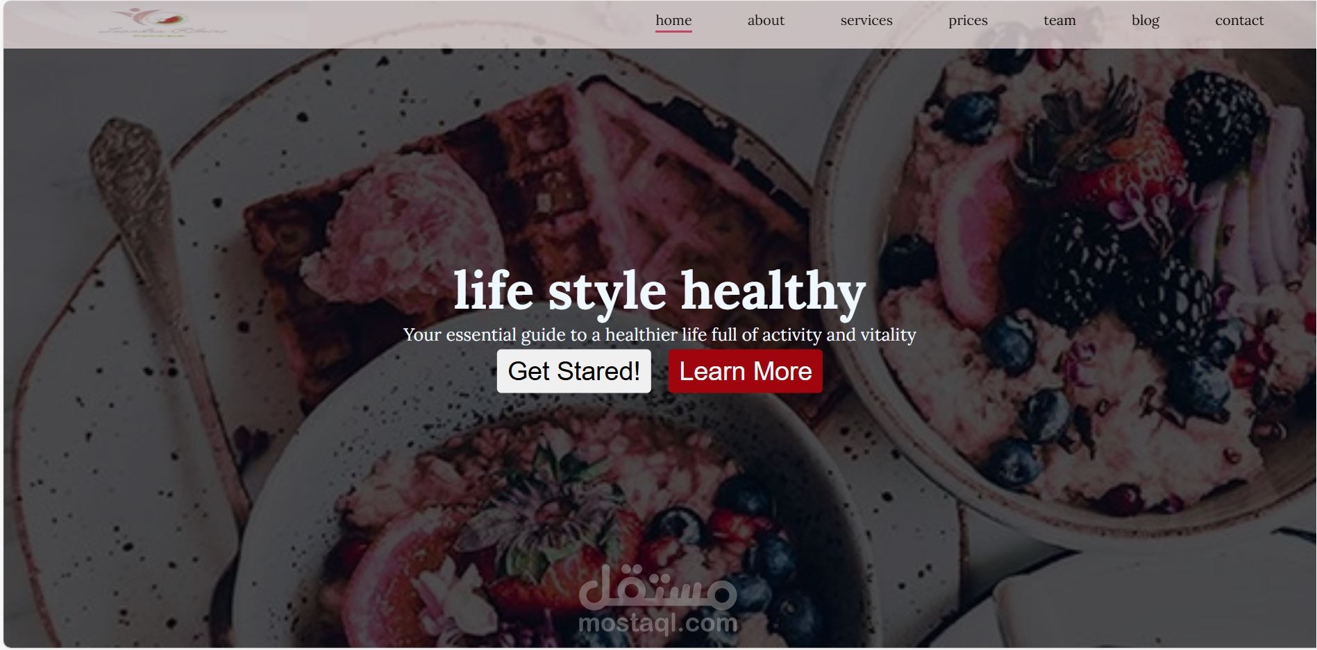 Healthy Lifestyle Website – Frontend Project