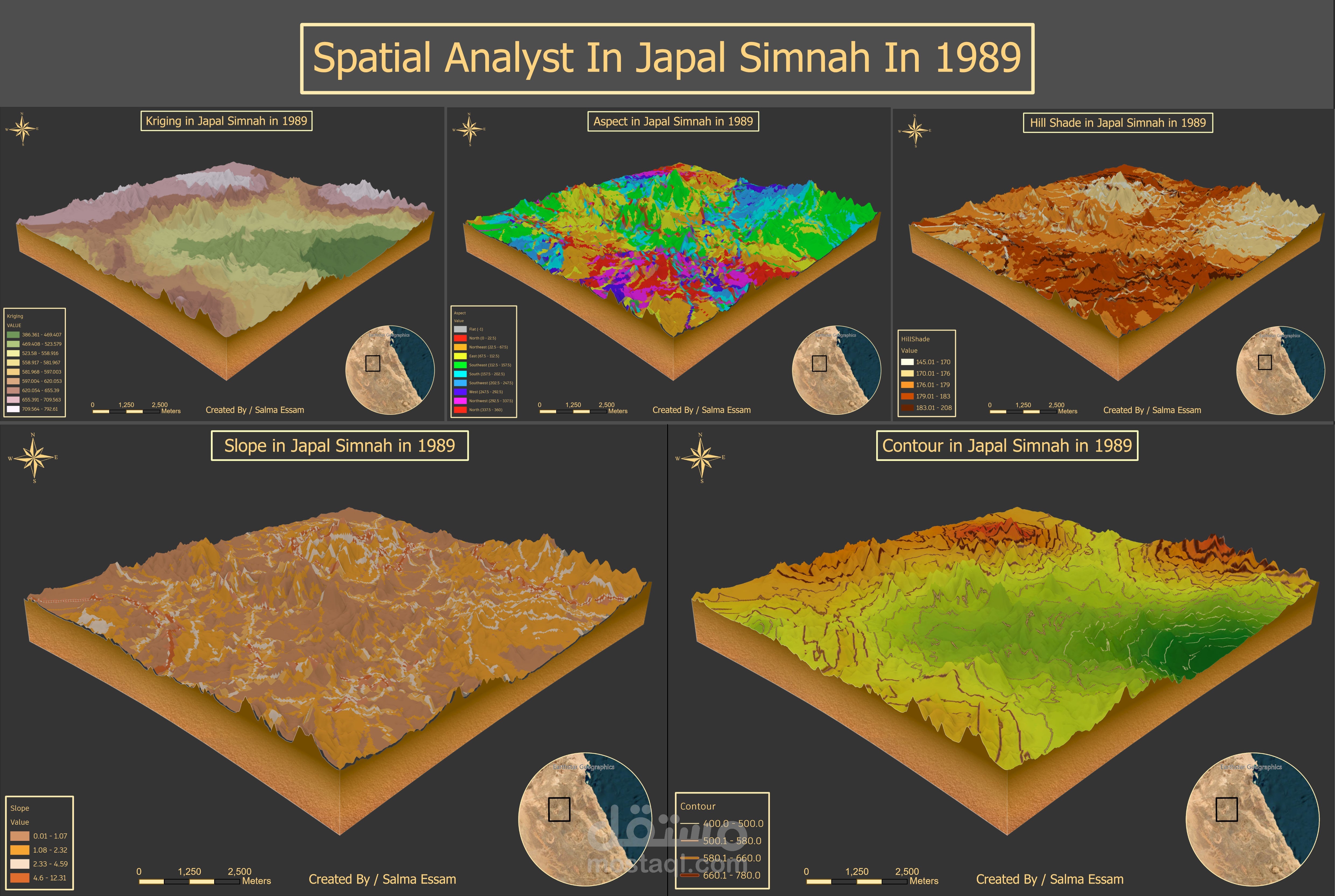 Spatial Analysis in Japal Simnah in 1989