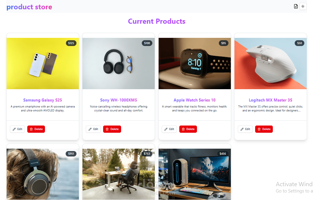 ? نظام إدارة متجر منتجات (MERN Stack)