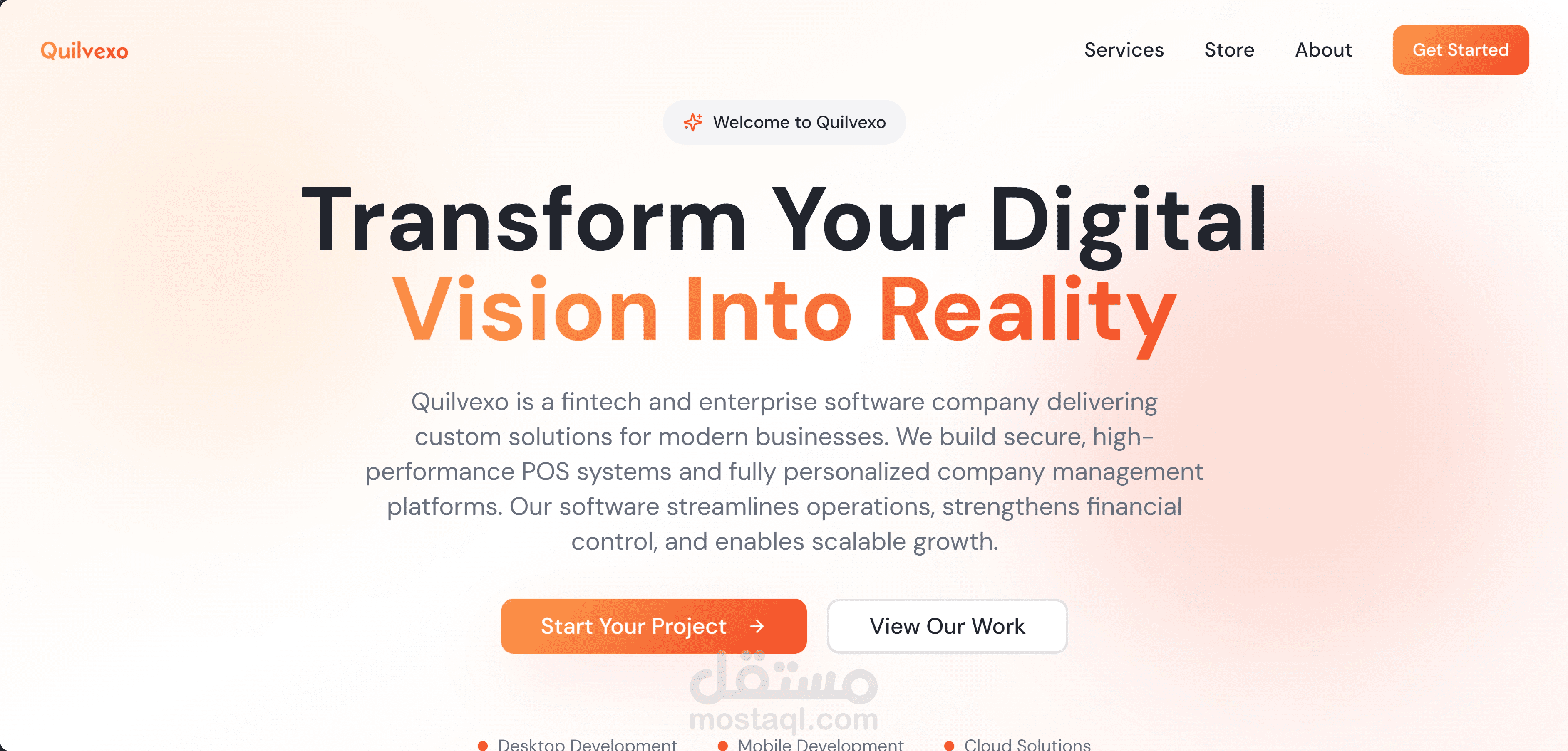 Quilvexo - fintech company platform - ecom platform for digital product