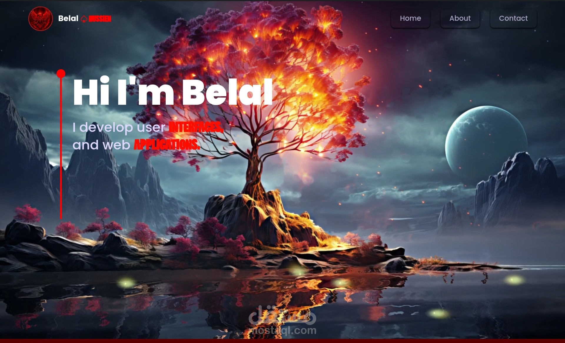 Portfolio Website (React.js, TailwindCSS, GSAP)
