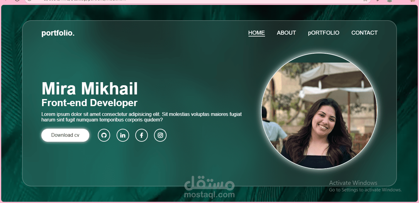 Portfolio website