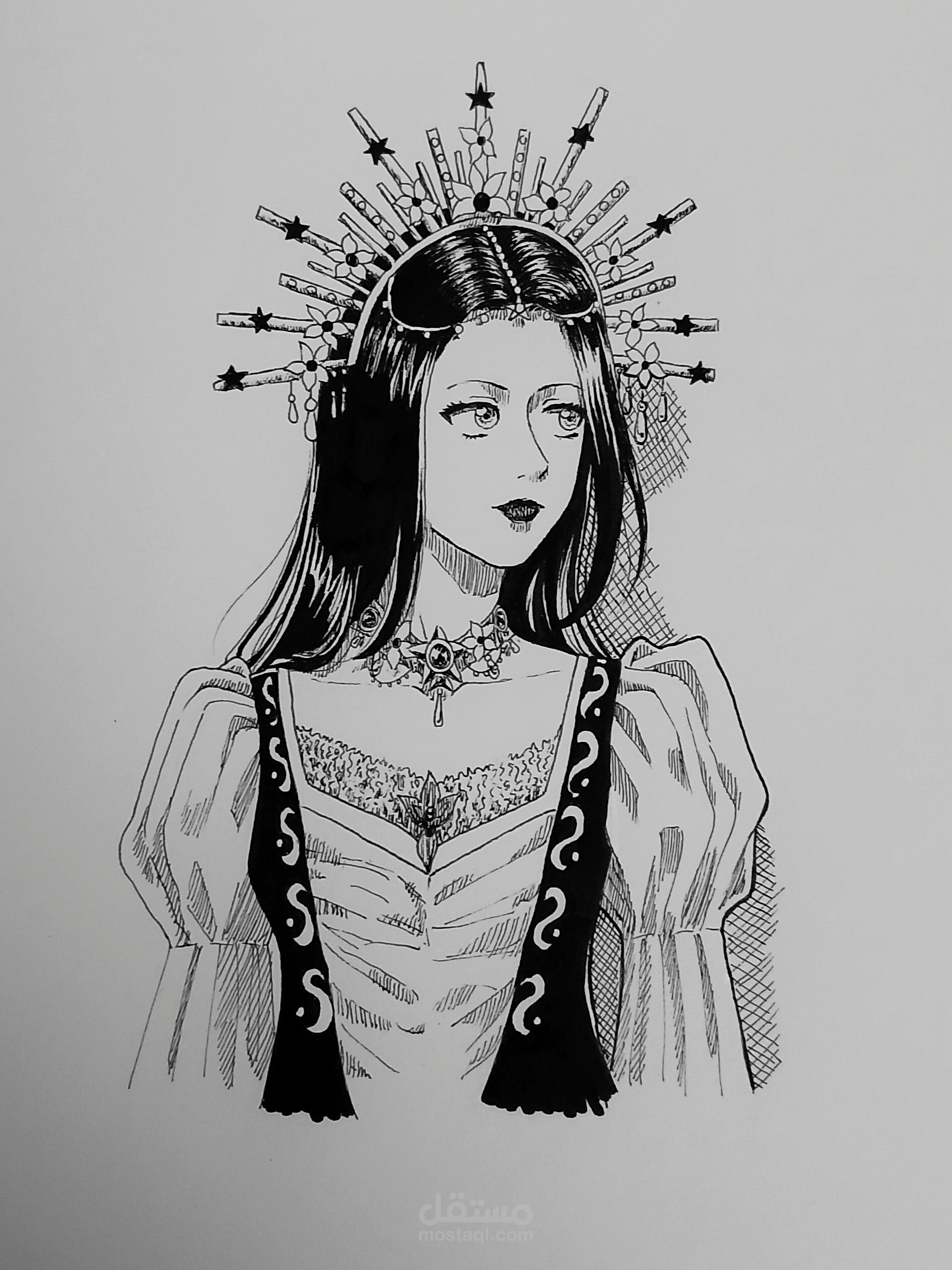 رسم لأميرة