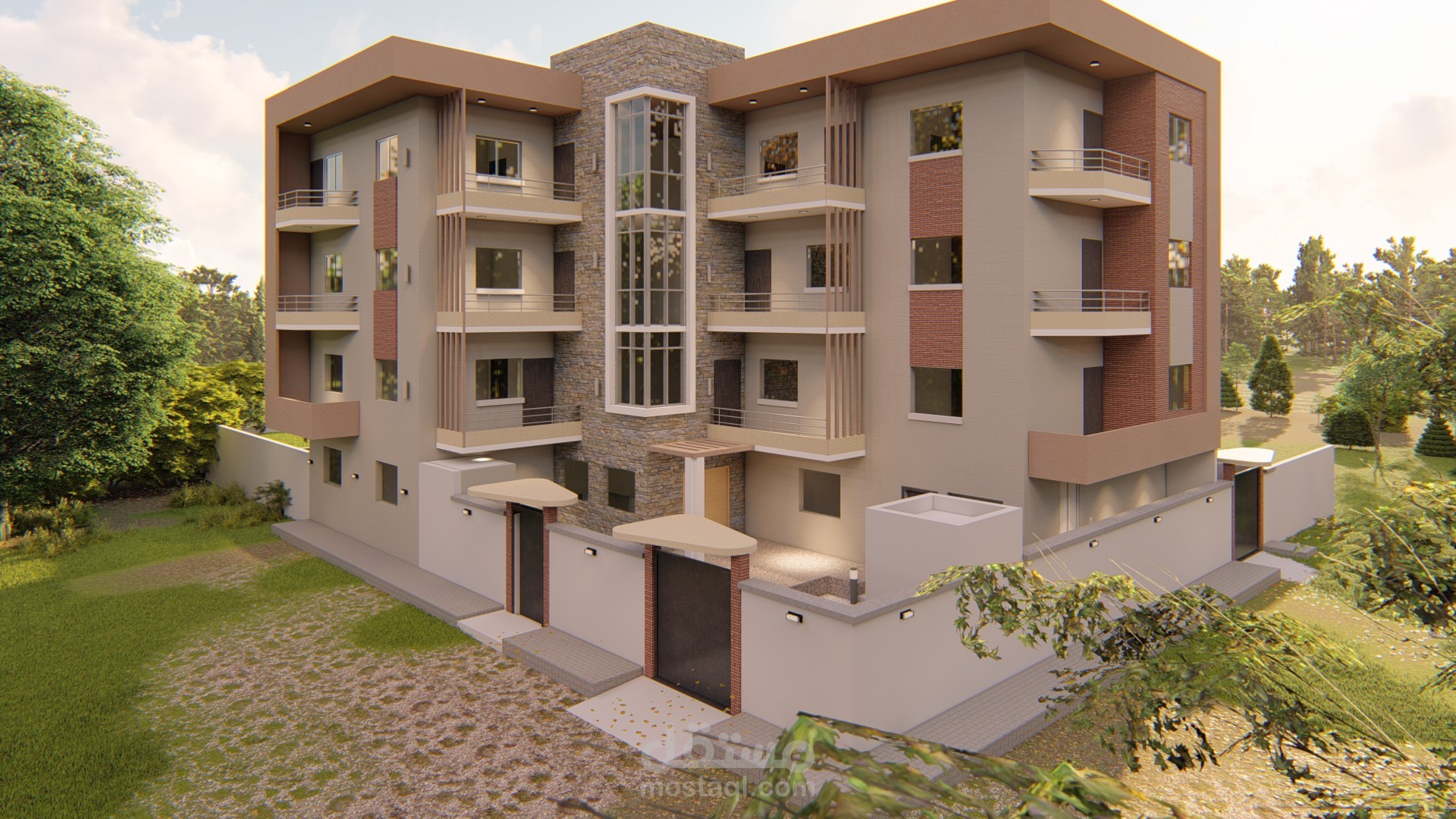 تصميم مبني سكني