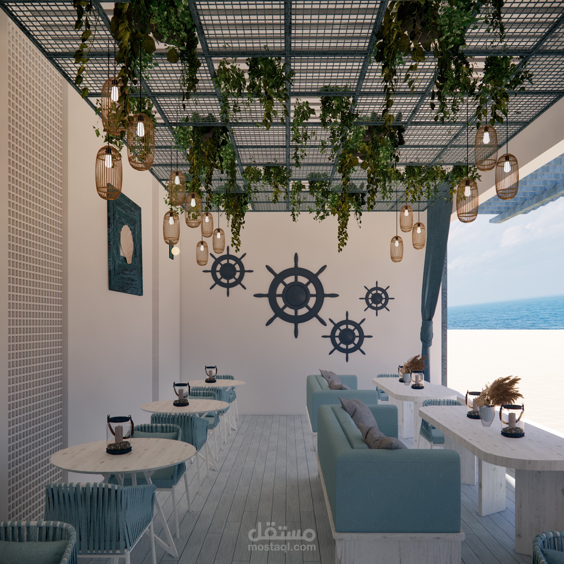 تصميم كافي بحري