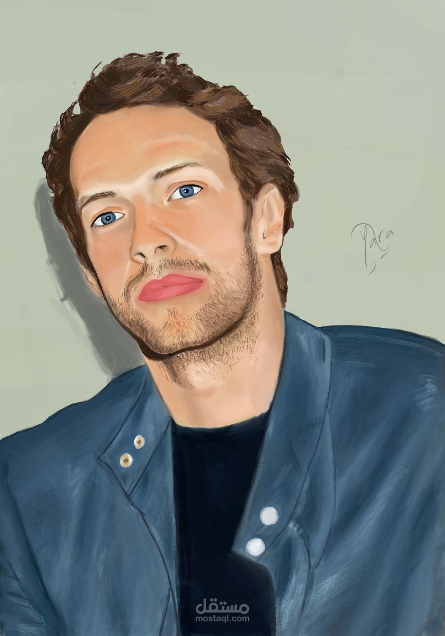 بورتريه للمغني كريس مارتن