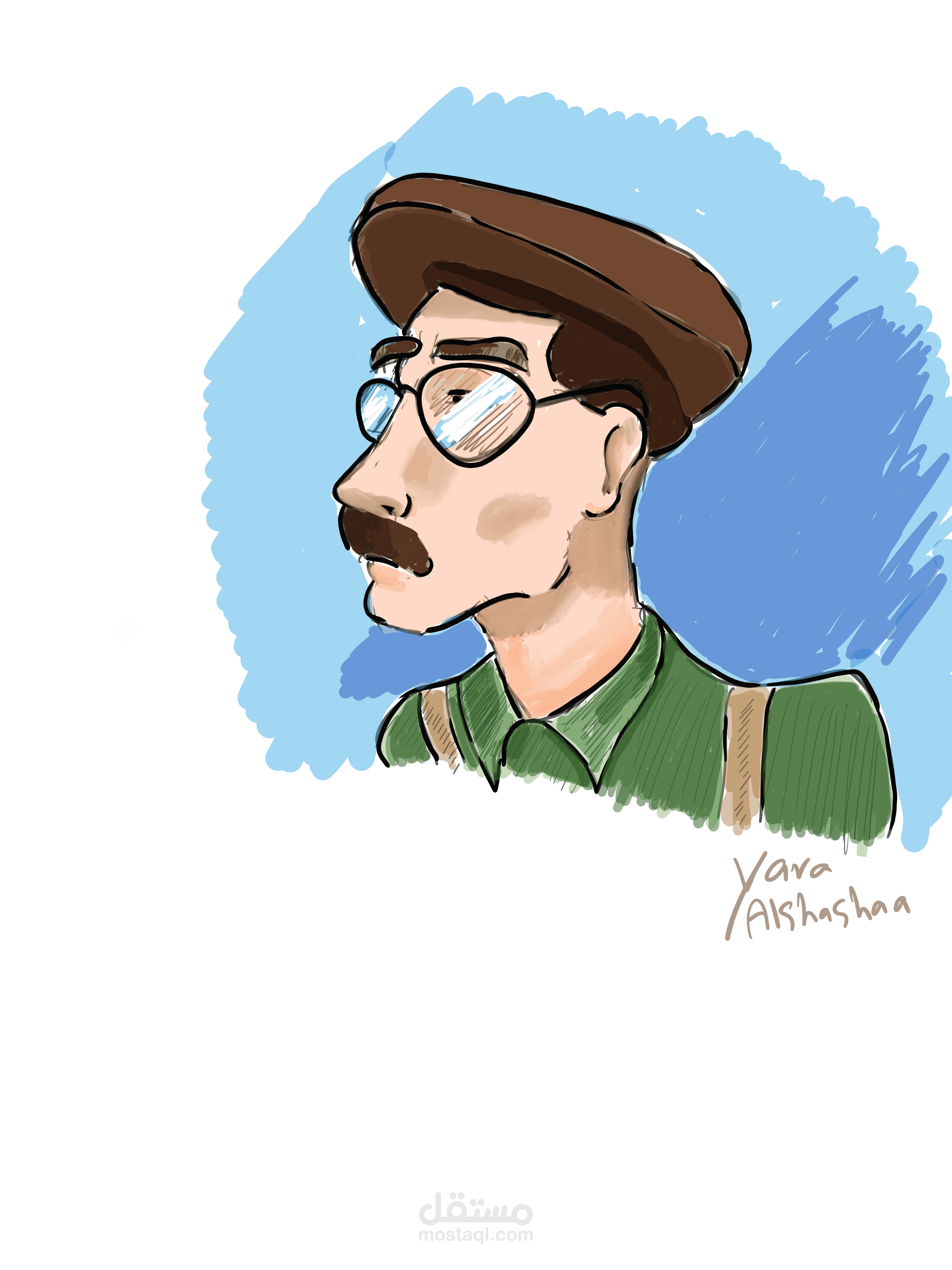 رسم شخصية كرتونية