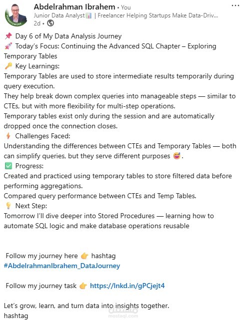 linked in post