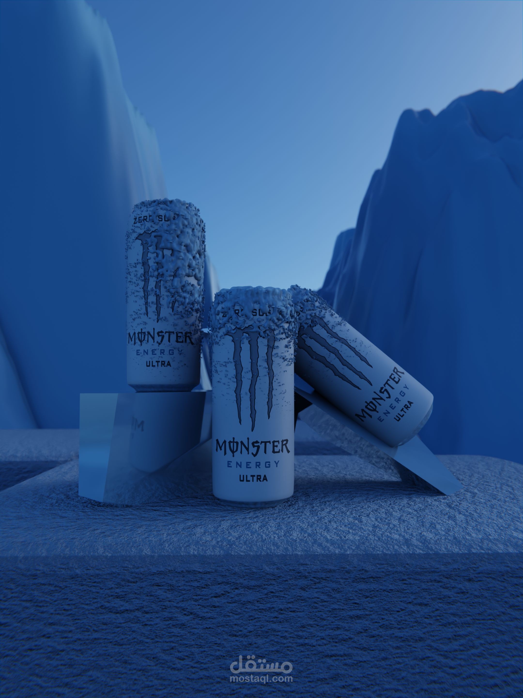 Monster Energy Drink – 3D Product Visualization