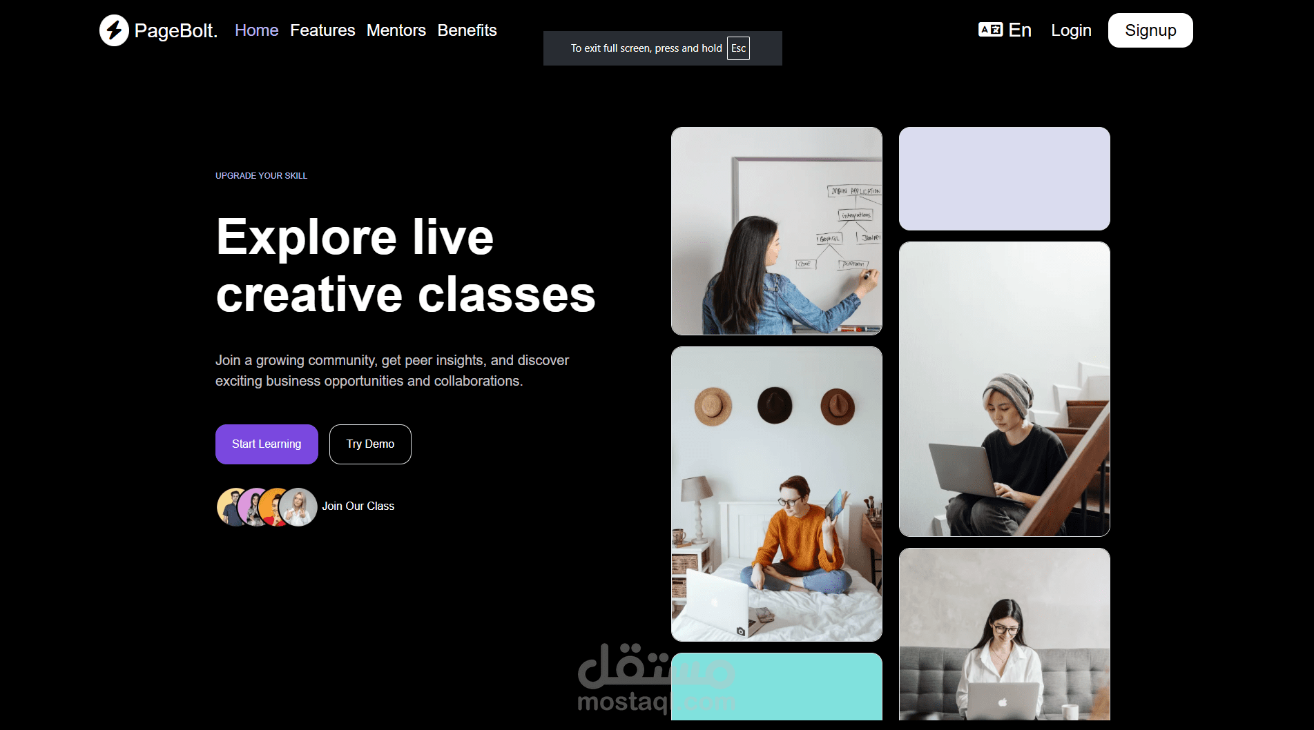 Landscape website