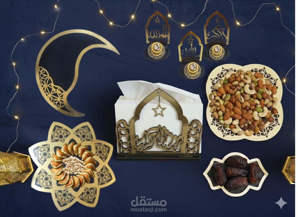 تصميم بوستر لمنتجات رمضانية