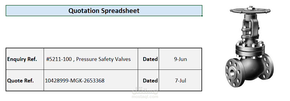 Spread Sheet