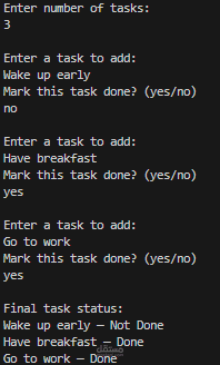Simple Interactive To-Do List in Dart (OOP)