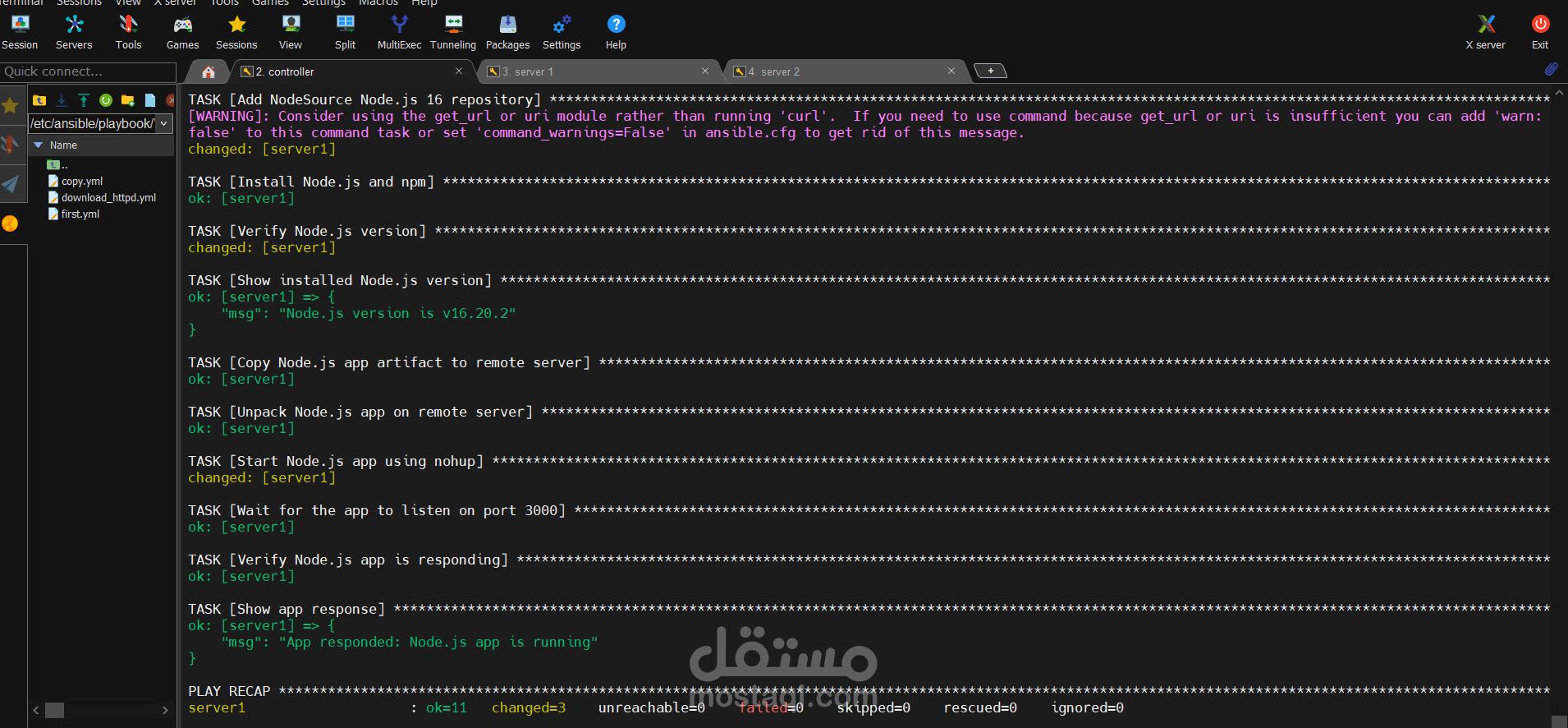Automated Linux Server Configuration with Ansible