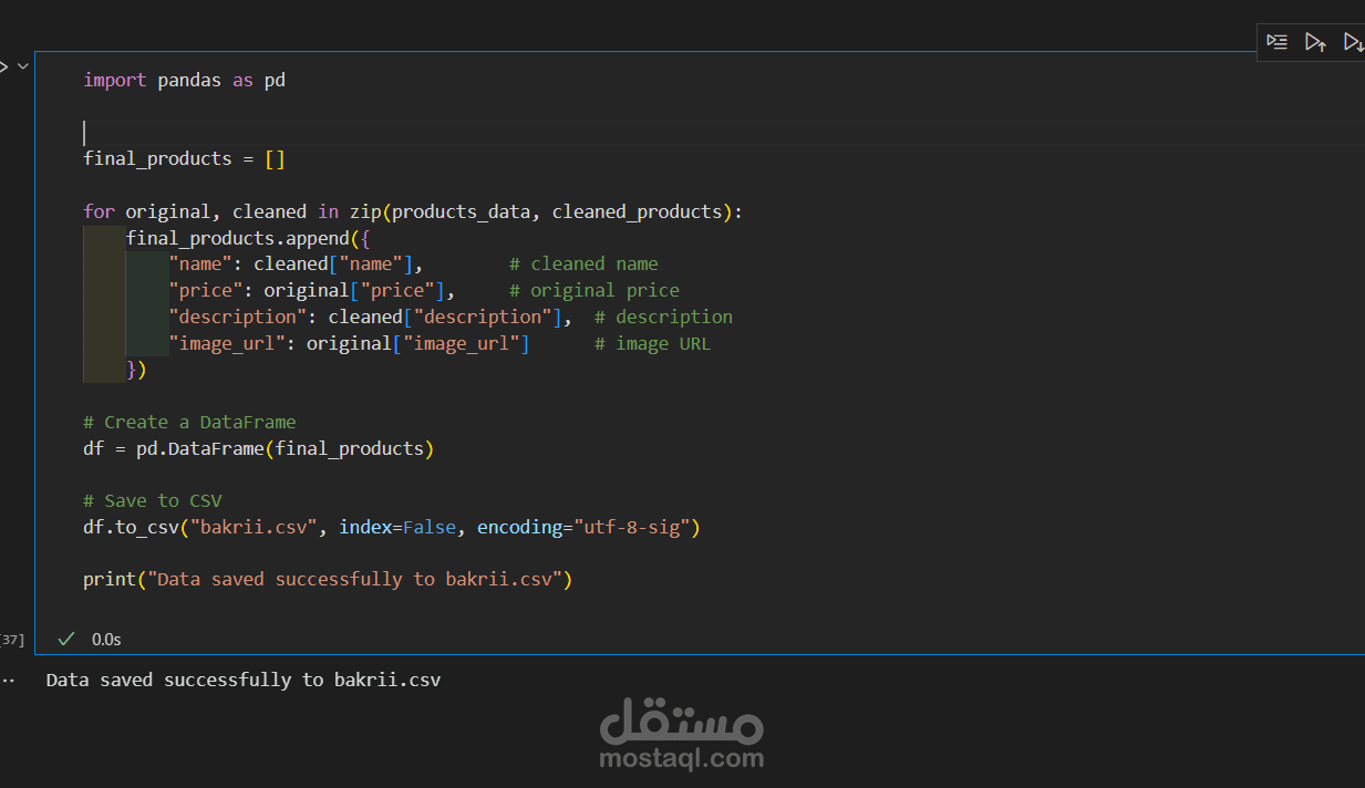 Web scrapping using python