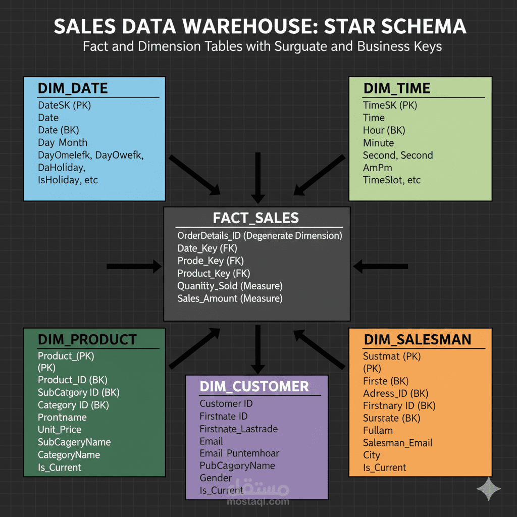 Building Datawarehouse using ssms ssis ssas and Analyzing
