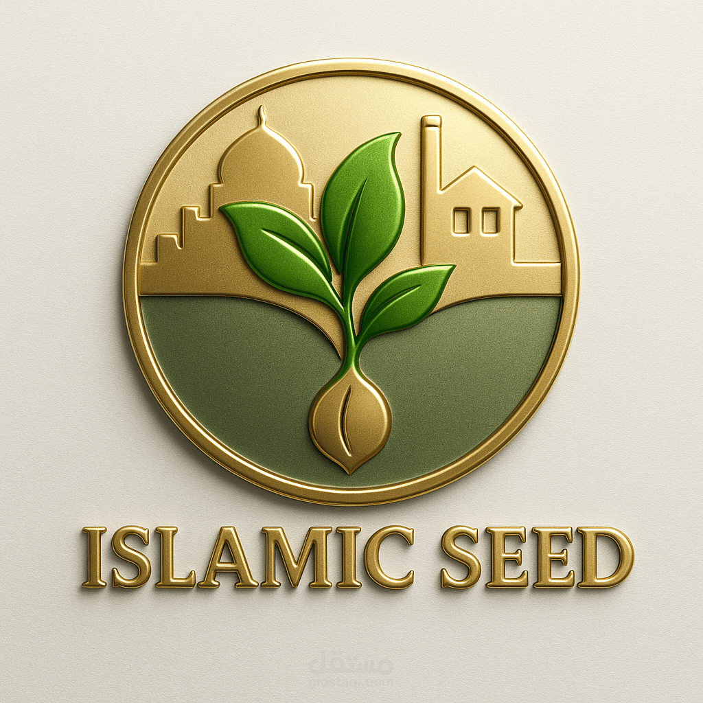 تصميم شعار مؤسسة إسلامية للتنمية بإستخدام الذكاء الصناعى ai