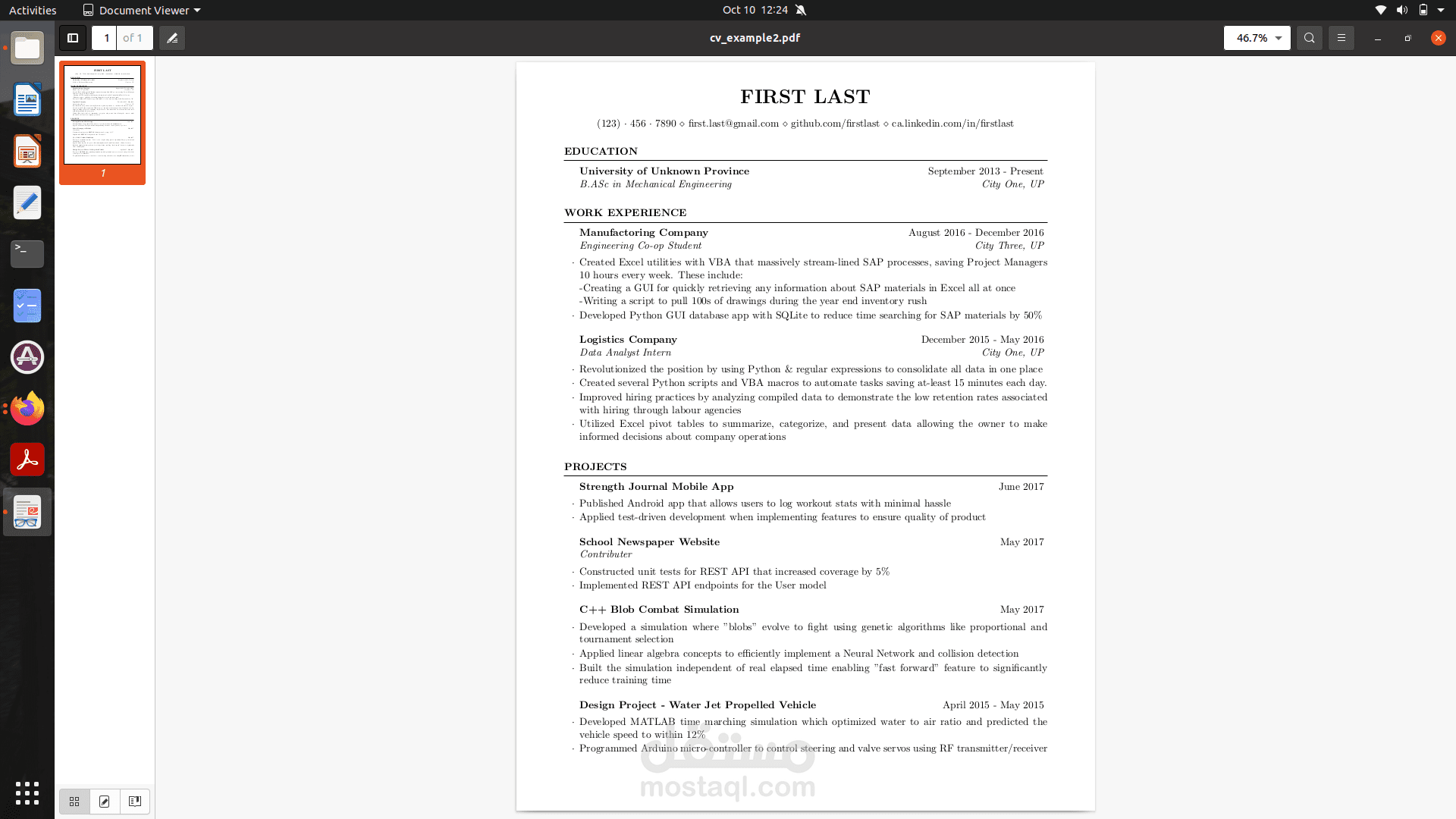 Professional CV Writing and Personal Branding
