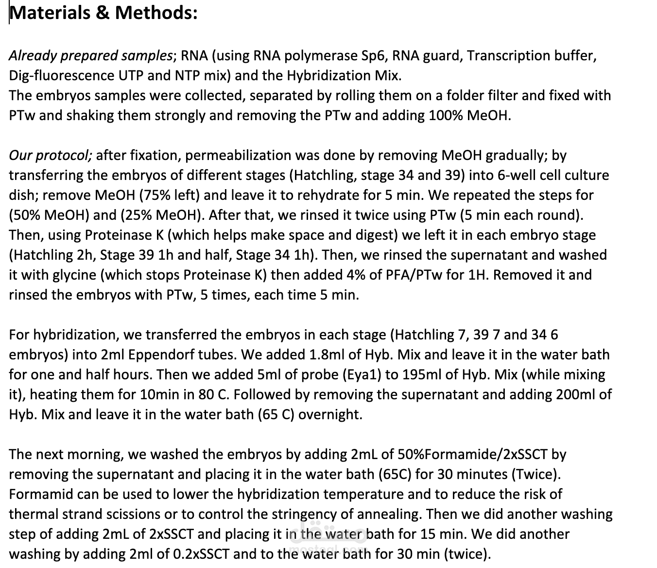 Articles and Lab Reports