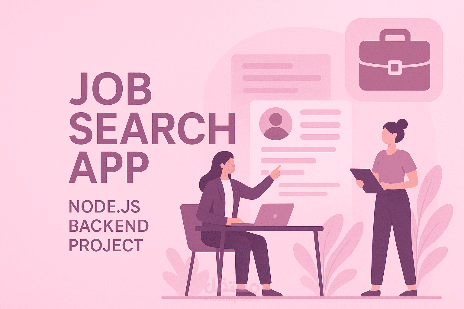 تطبيق Job Search App لإدارة المستخدمين والوظائف والشركات باستخدام (Node.js + Express + MongoDB)