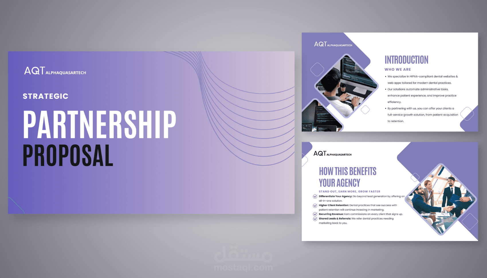 عرض تقديمي احترافي لشراكة استراتيجية (Partnership Proposal)