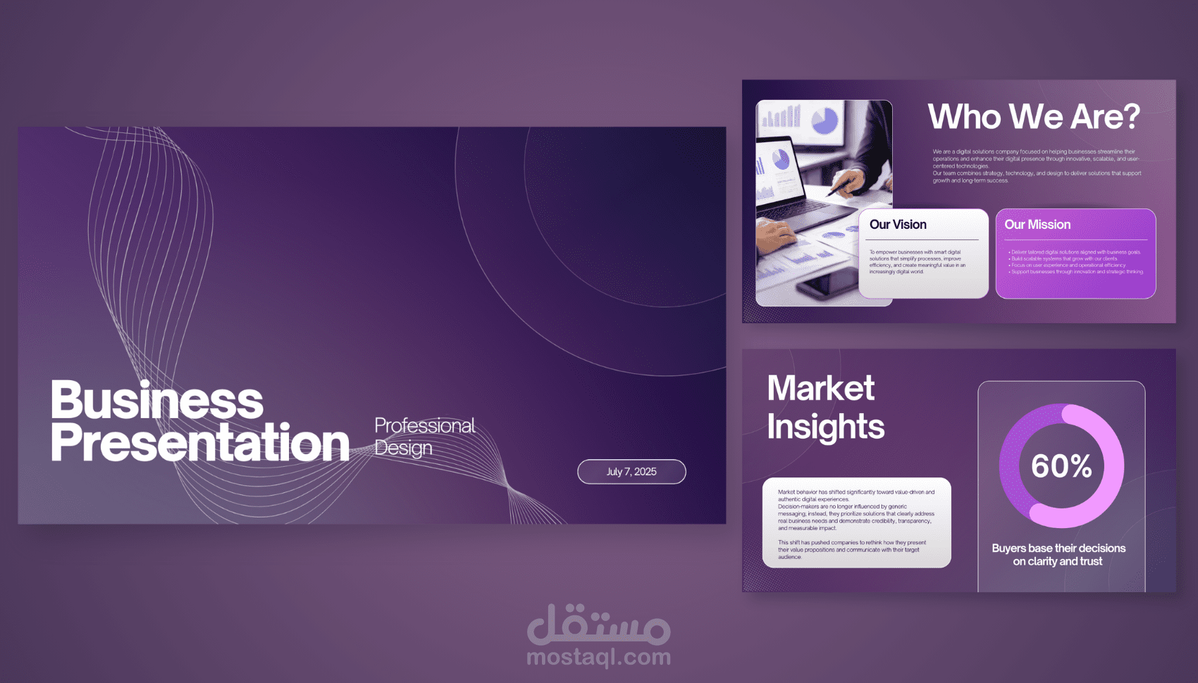 Business Presentation Design – Corporate Pitch Deck