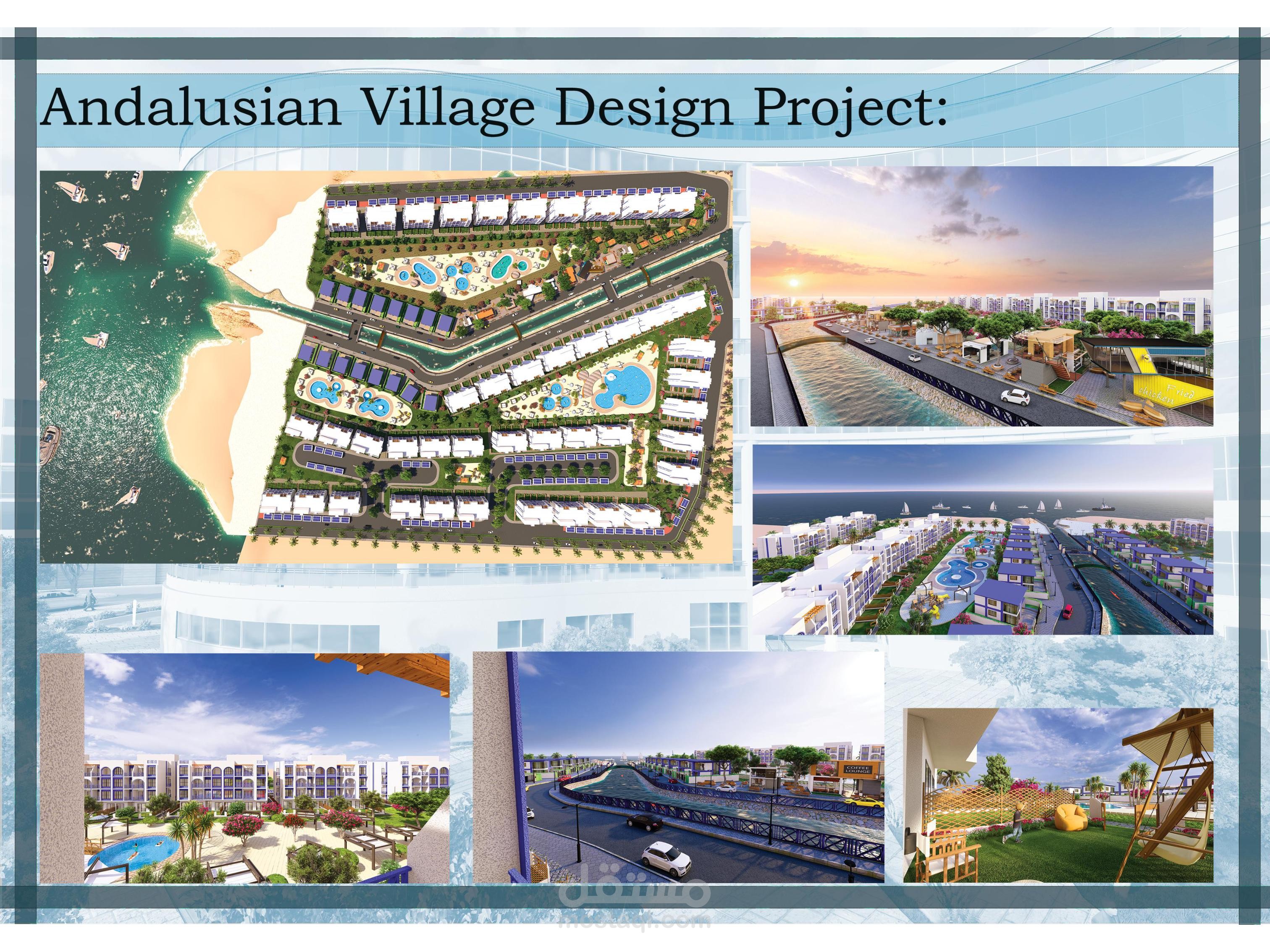 تصميم كمباوند سكني فندقي بمرسى مطروح