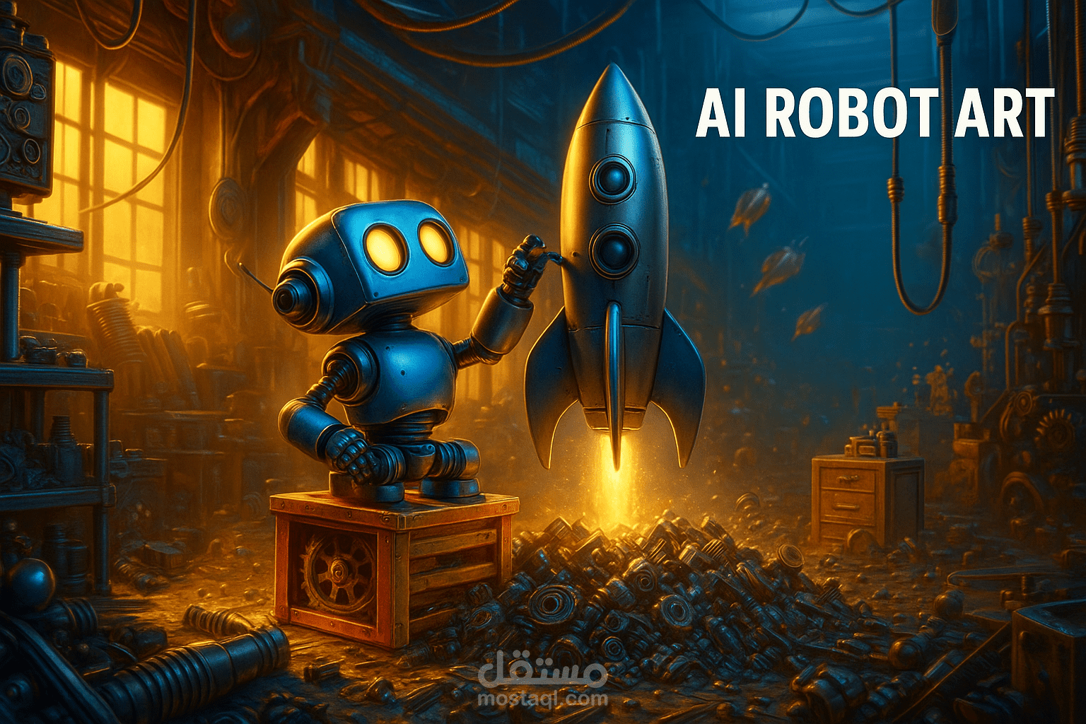 روبوت مستقبلي بتصميم AI
