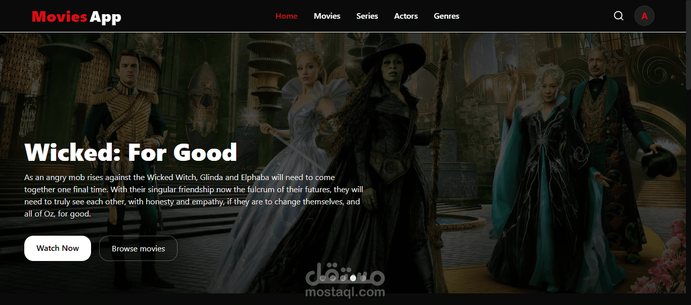 Development Movies App Next.js App
