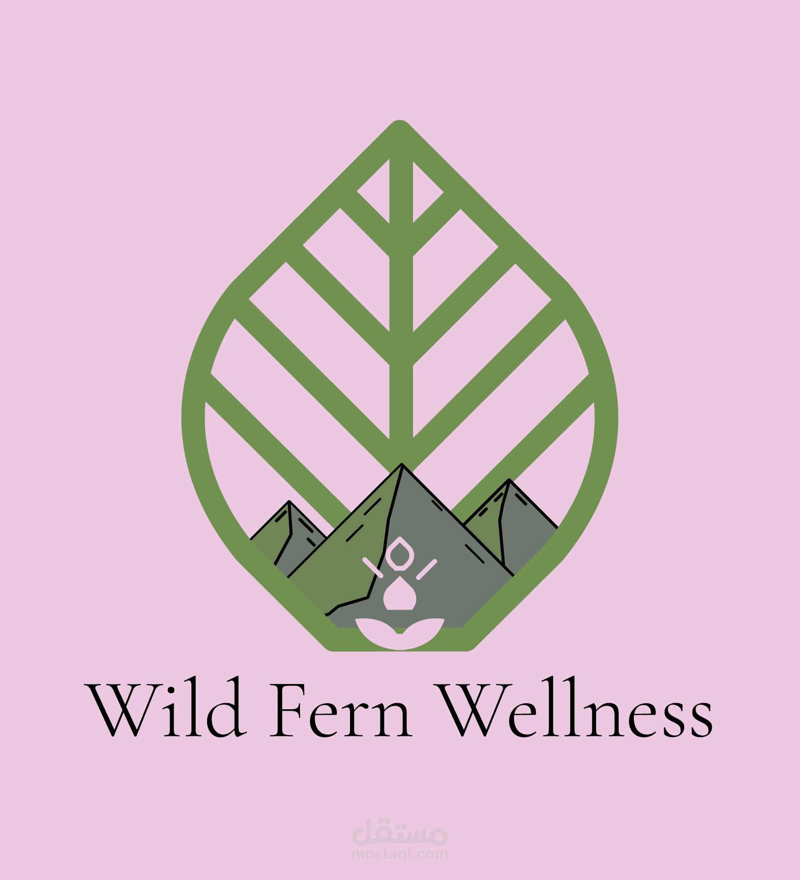 تصميم هوية بصرية لعلامة العناية بالصحة والرفاهية - Wild Fern Wellness