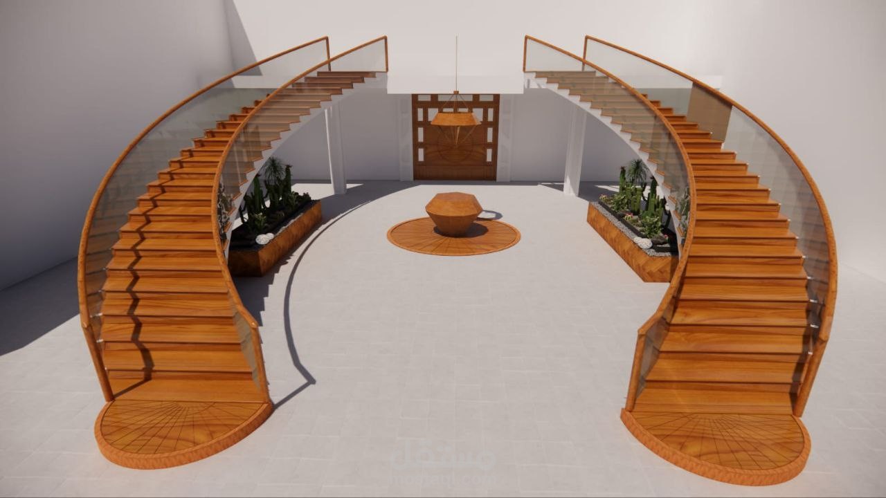 تطوبر مدخل ودرج فيلا