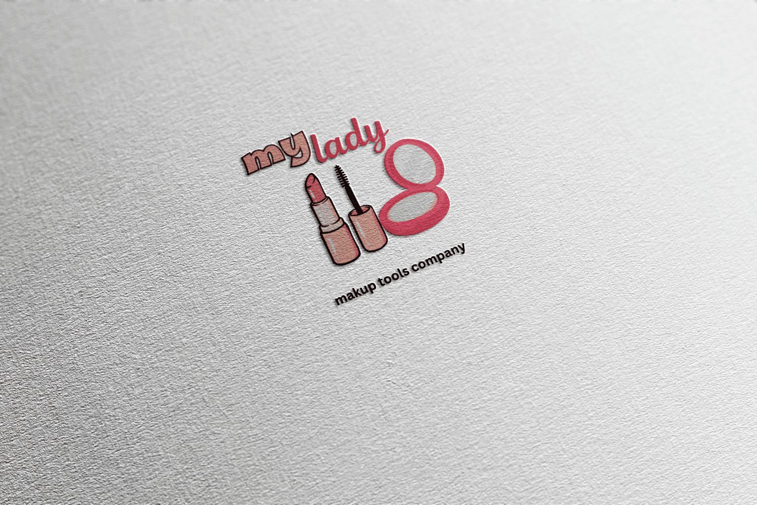 تصميم  لوجو احترافي بطريقة تسويقية لـــ  جذب العملاء ل شركة ( my lady )  لادوات التجميل ، و عنوانها  لوران - طريق الكورنيش