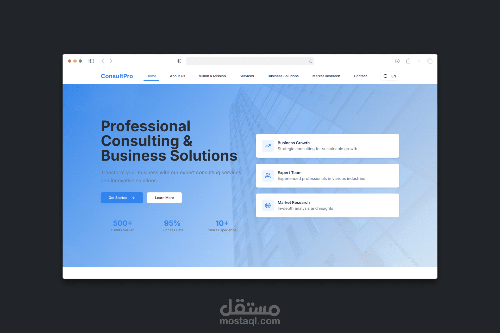 تصميم وبرمجة صفحة هبوط احترافية لمنتجك أو خدمتك – Professional Landing Page Design & Development