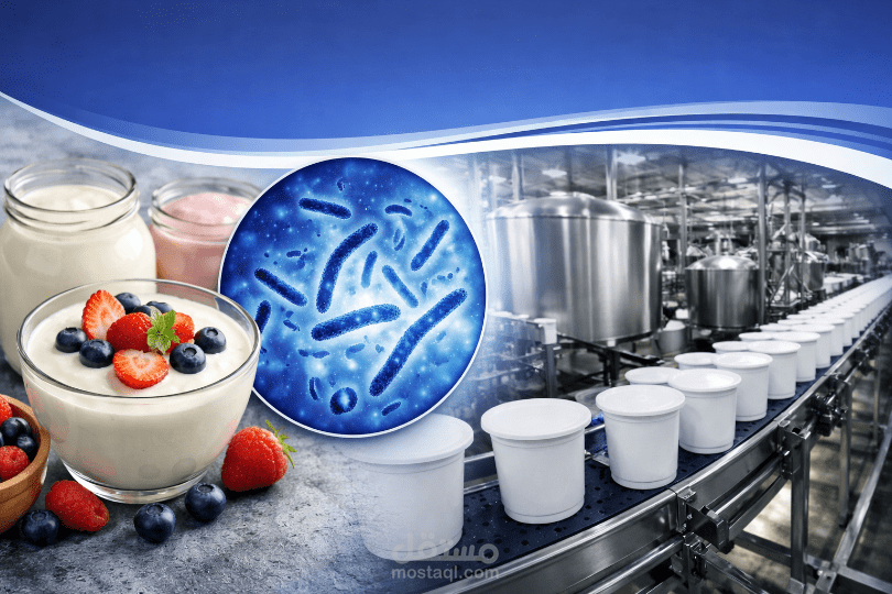 تصميم واعداد دليل فنى شامل لانتاج الزبادى والمشاكل التصنعيه وحلولها