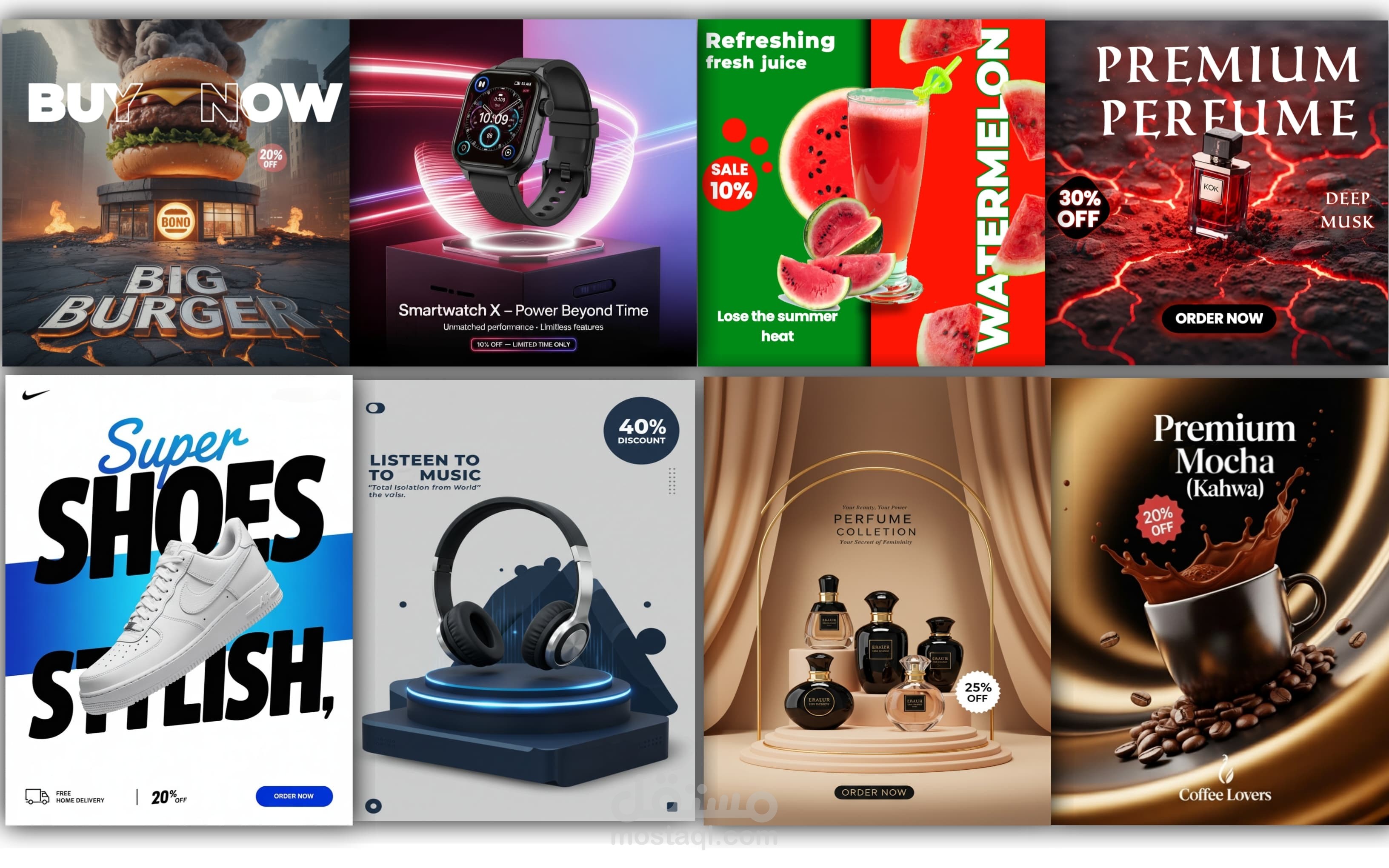 تصميم منتحات مختلفه