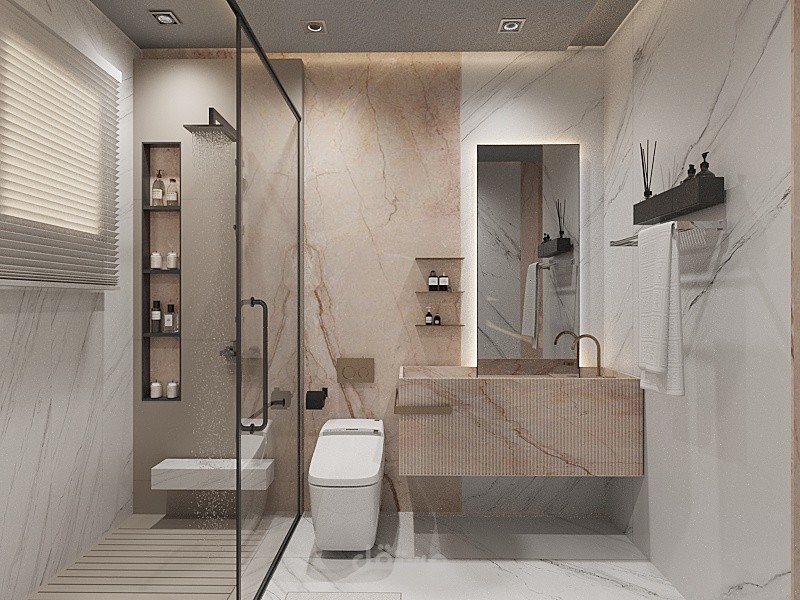 تصمیم حمام بستایل مودرن