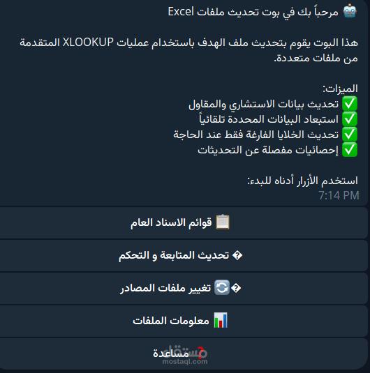 Telegram Bot for Process Automation