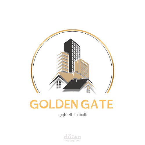 تصميم شعار احترافي لشركة الاستثمار العقاري GOLDEN GATE