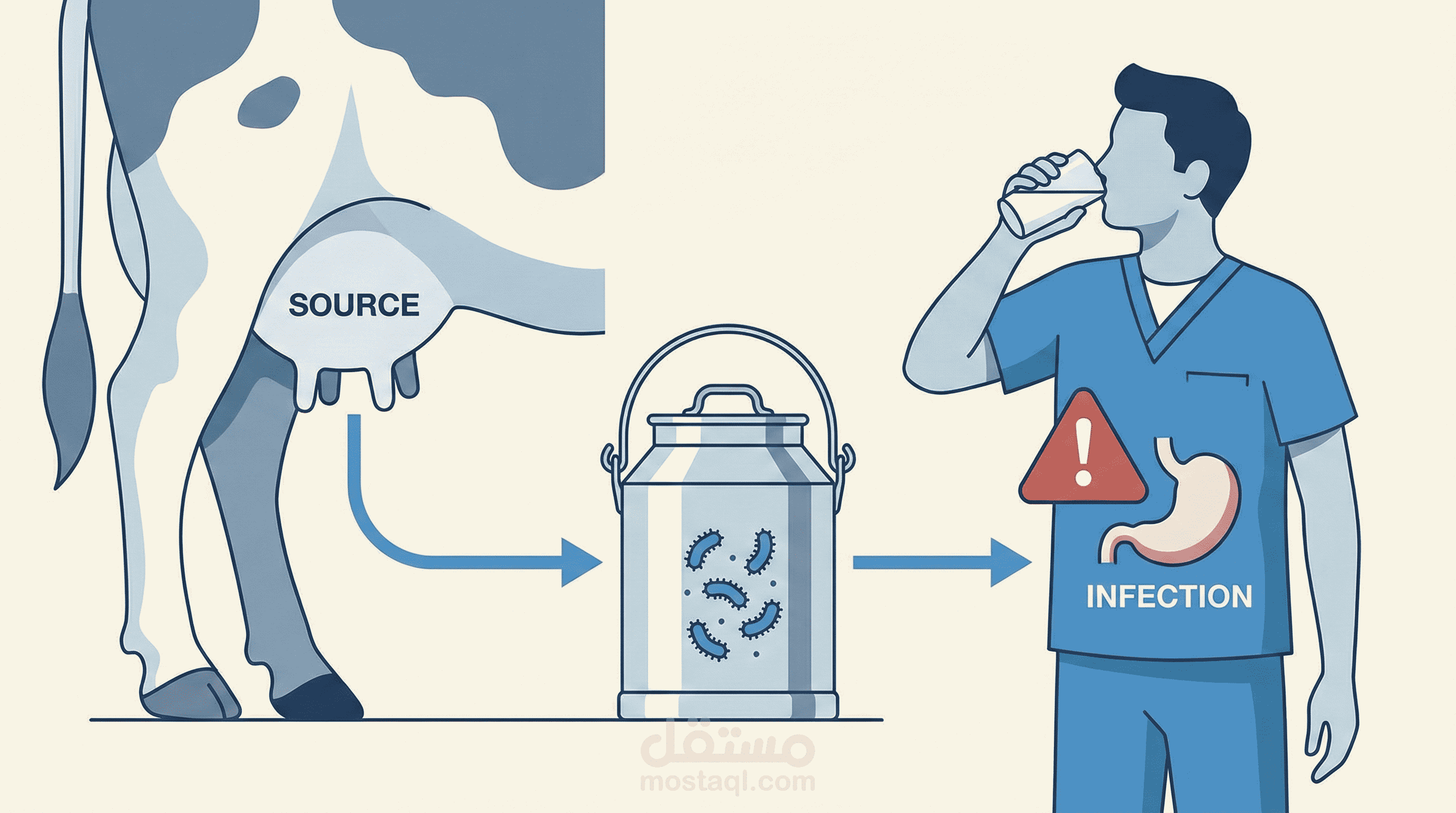 هل كوب الحليب آمن كما يبدو؟